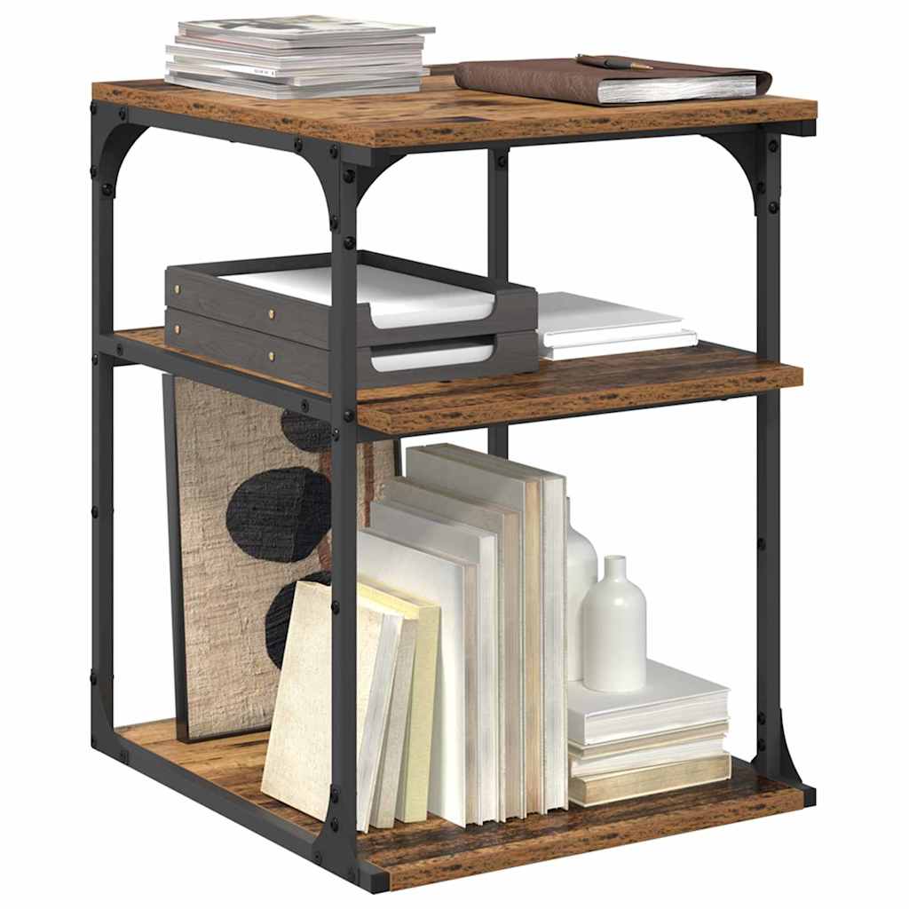 Meuble d'imprimante bois recyclé 43 x 48 x 64 cm Bois manufacturé
