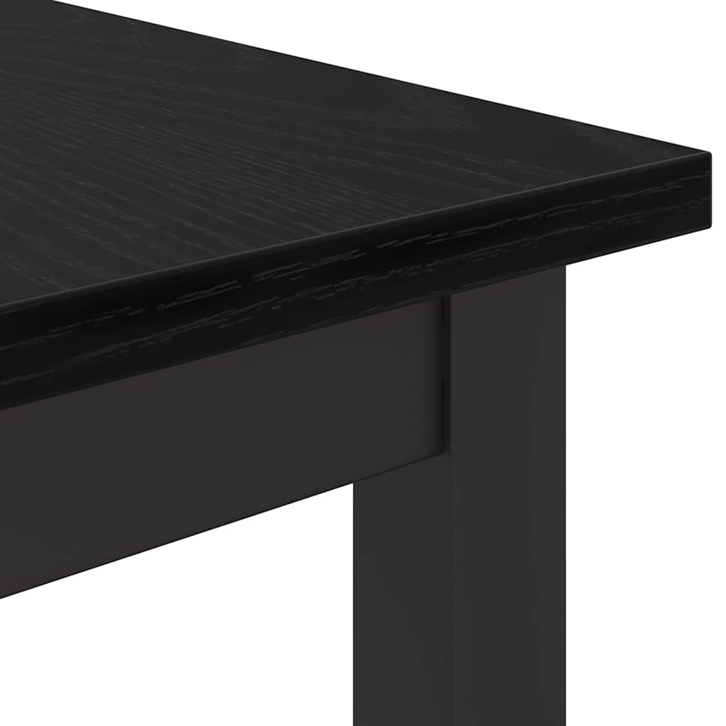 Tisch Schwarz Eichen-Optik 100 x 50 x 76,5 cm