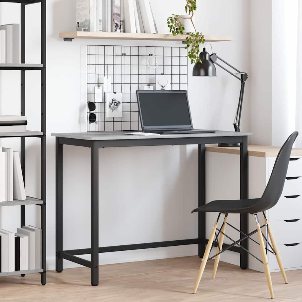 Table Gray Sonoma 80 x 50 x 76.5 cm Engineered Wood and Steel