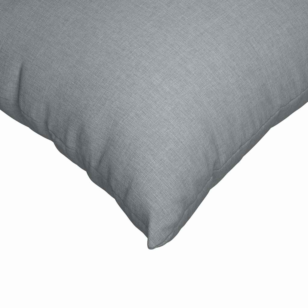 Coussins de canapé 2 pièces gris clair 50 x 30 cm tissu