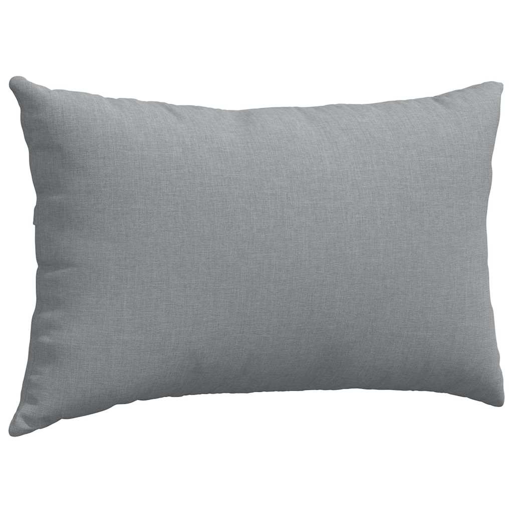 Coussins de canapé 2 pièces gris clair 50 x 30 cm tissu