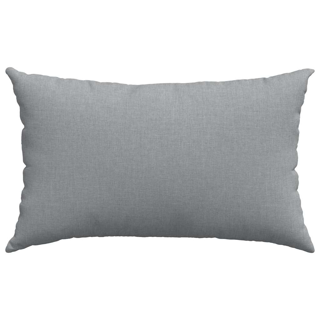 Coussins de canapé 2 pièces gris clair 50 x 30 cm tissu