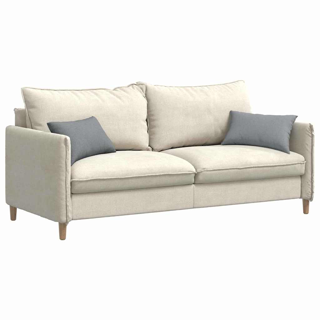 Coussins de canapé 2 pièces gris clair 50 x 30 cm tissu