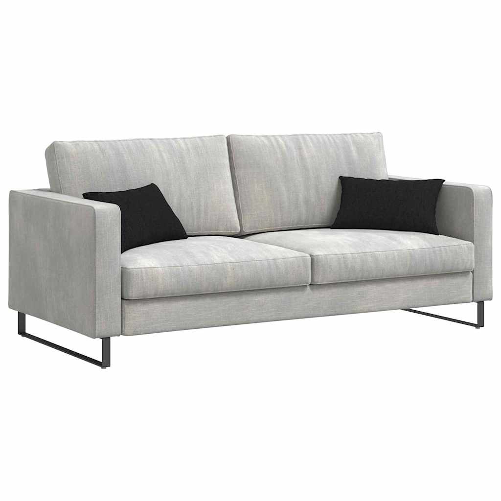 Coussins de canapé 2 pcs Noir 50 x 30 cm Tissu