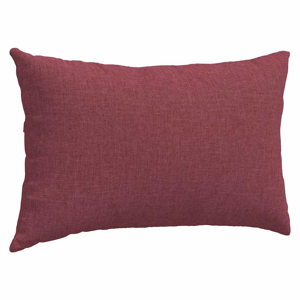 Coussins de canapé 2 pcs Bordeaux 50 x 30 cm Tissu