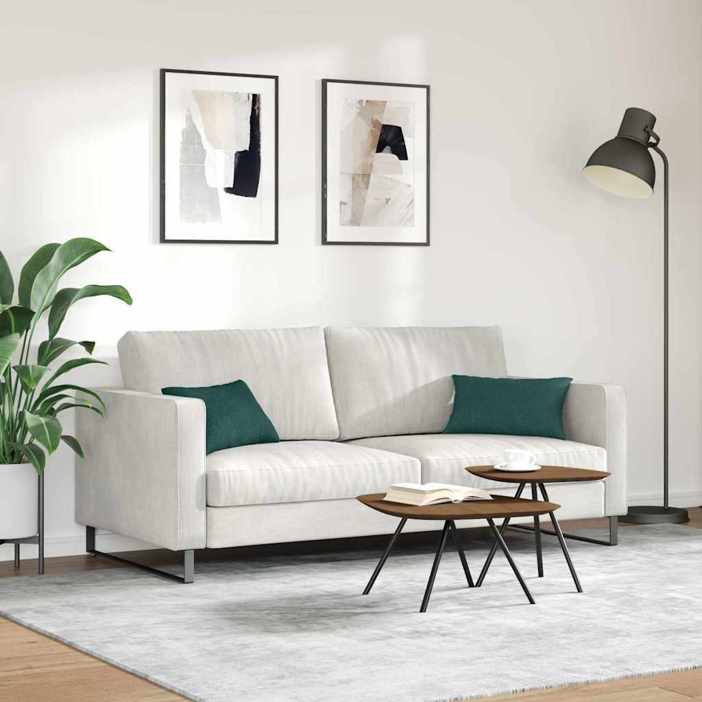 Coussins de canapé 2 pcs Vert foncé 50 x 30 cm Tissu