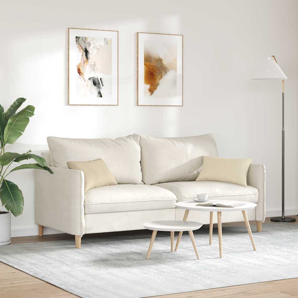 Couch cushions 2 pcs Cream 50 x 30 cm Fabric