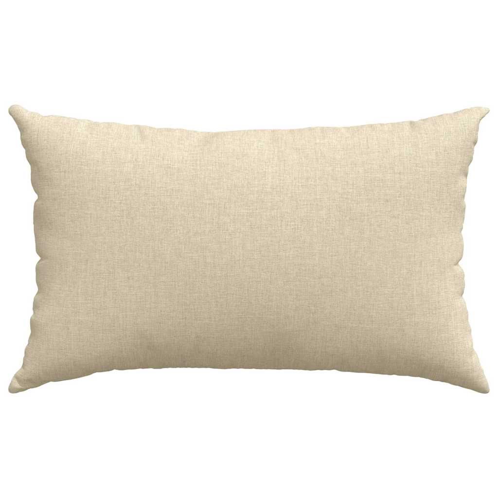 Couch cushions 2 pcs Cream 50 x 30 cm Fabric