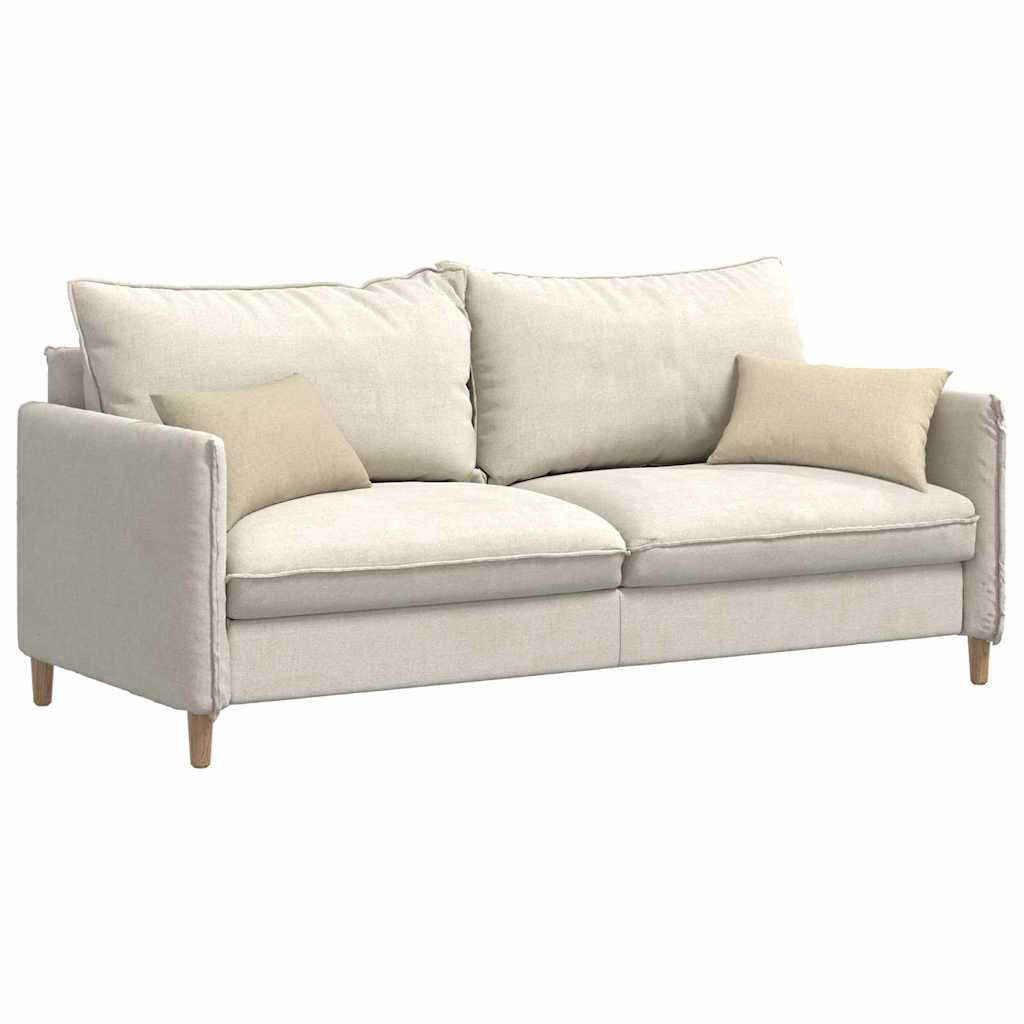 Couch cushions 2 pcs Cream 50 x 30 cm Fabric