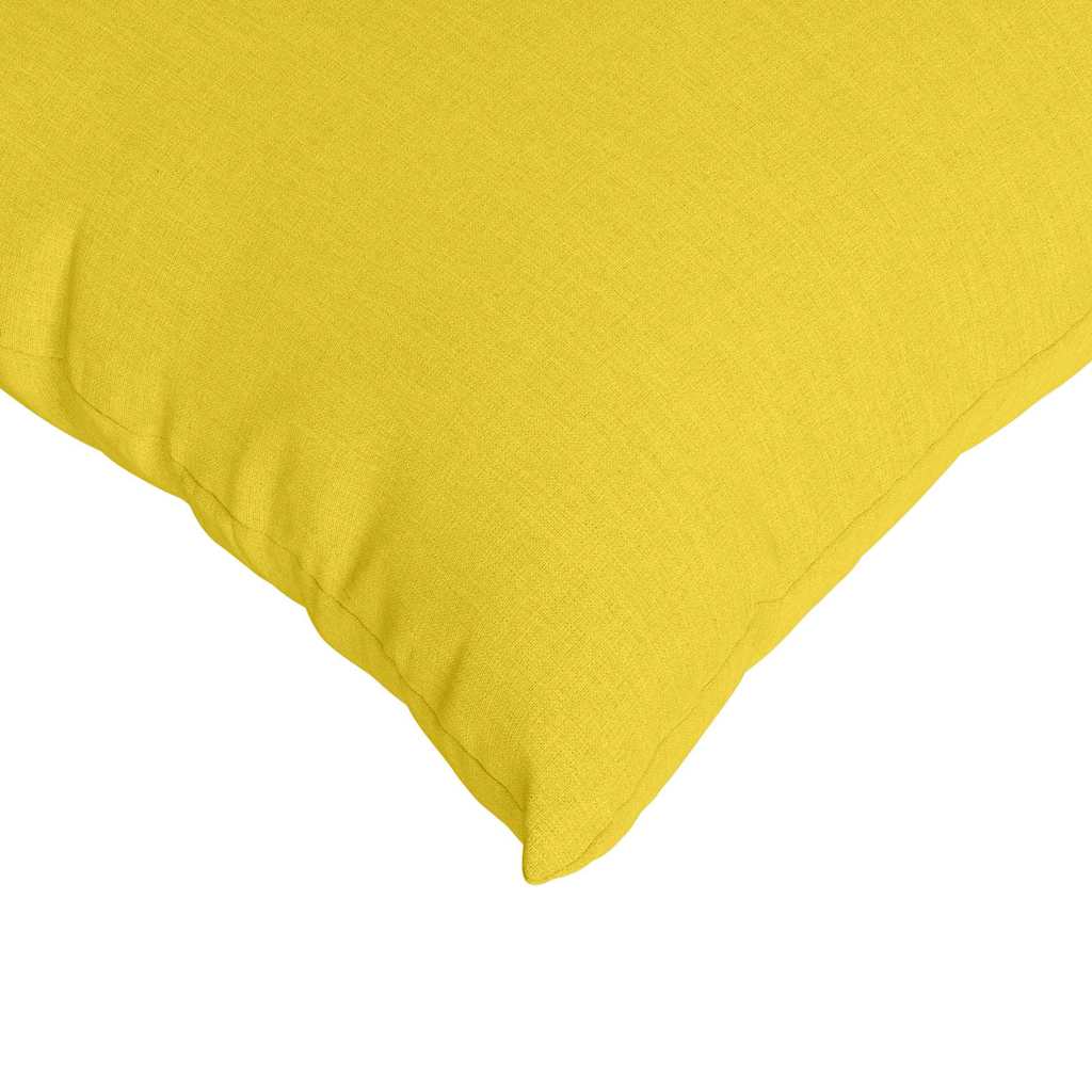 Sofa Cushions 2 pcs Light Yellow 50 x 30 cm Fabric