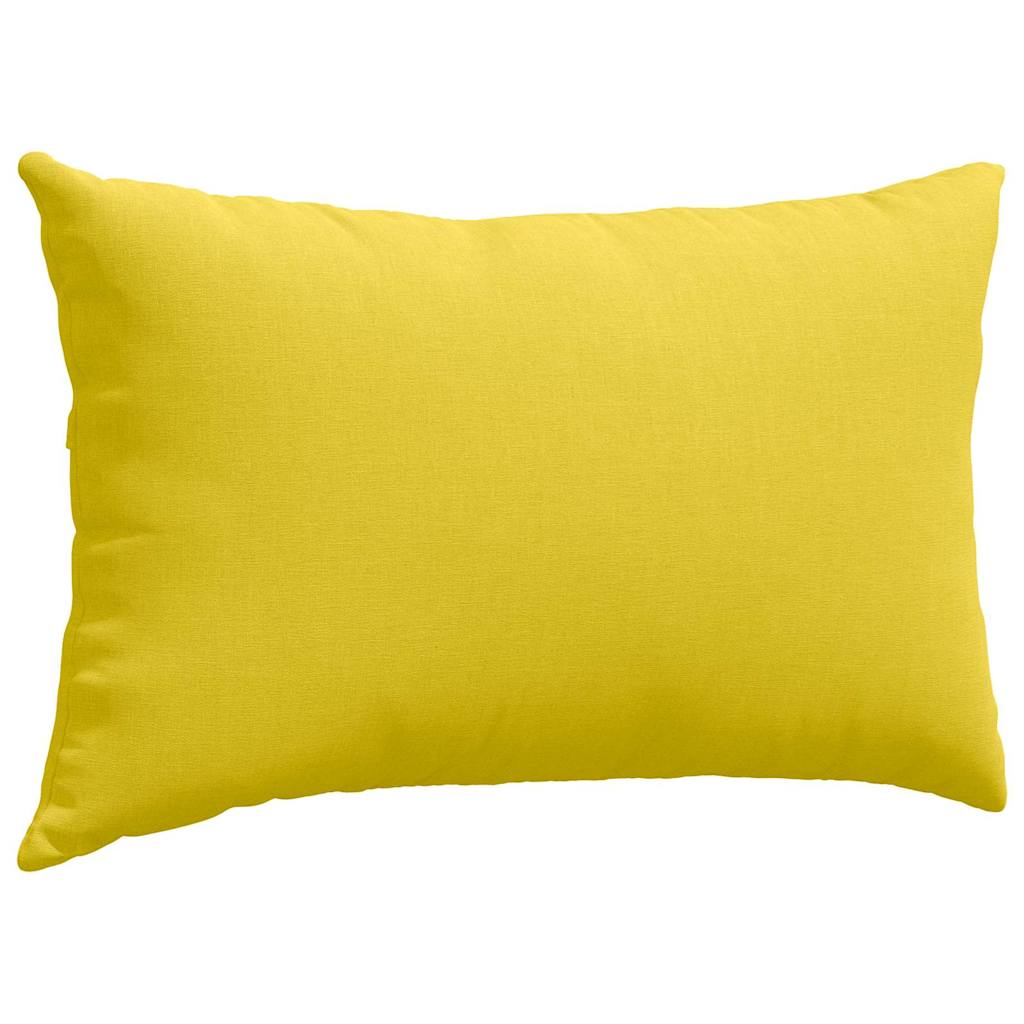Sofa Cushions 2 pcs Light Yellow 50 x 30 cm Fabric