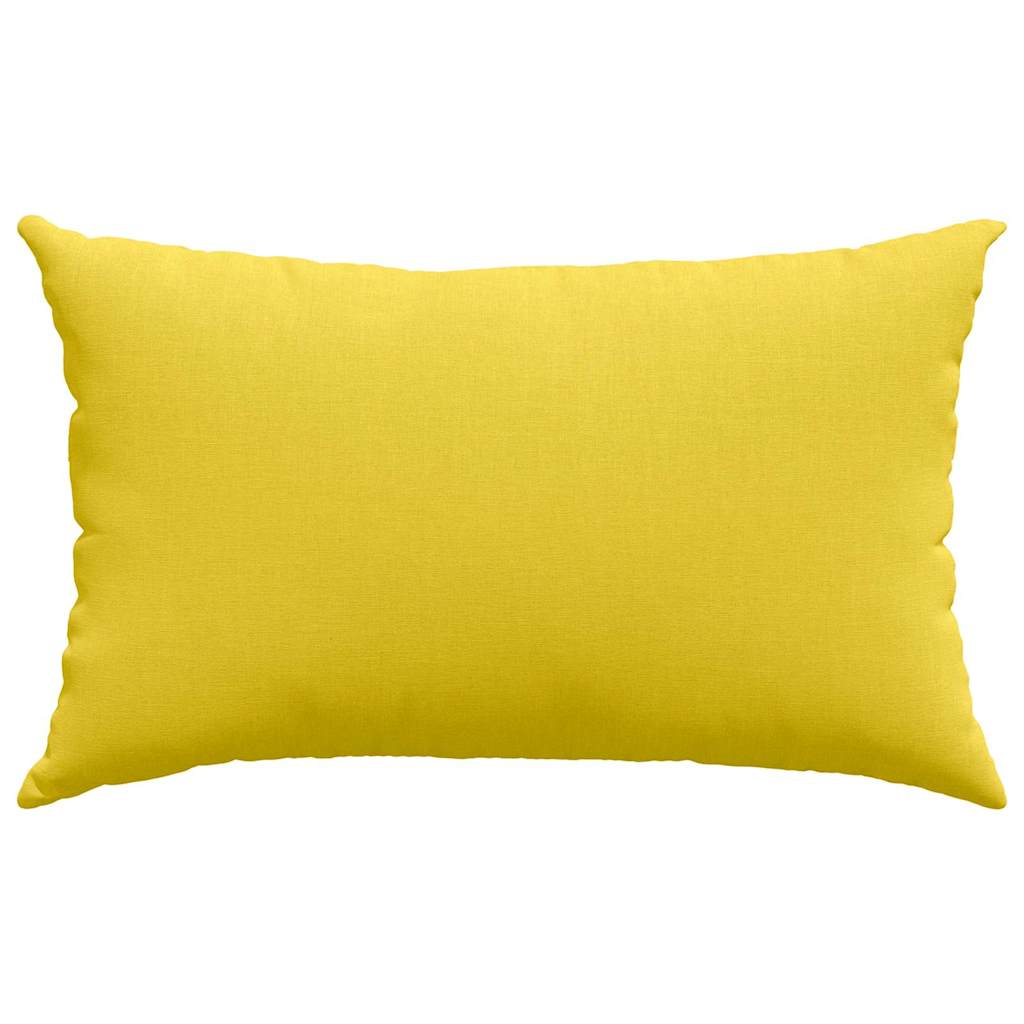 Sofa Cushions 2 pcs Light Yellow 50 x 30 cm Fabric