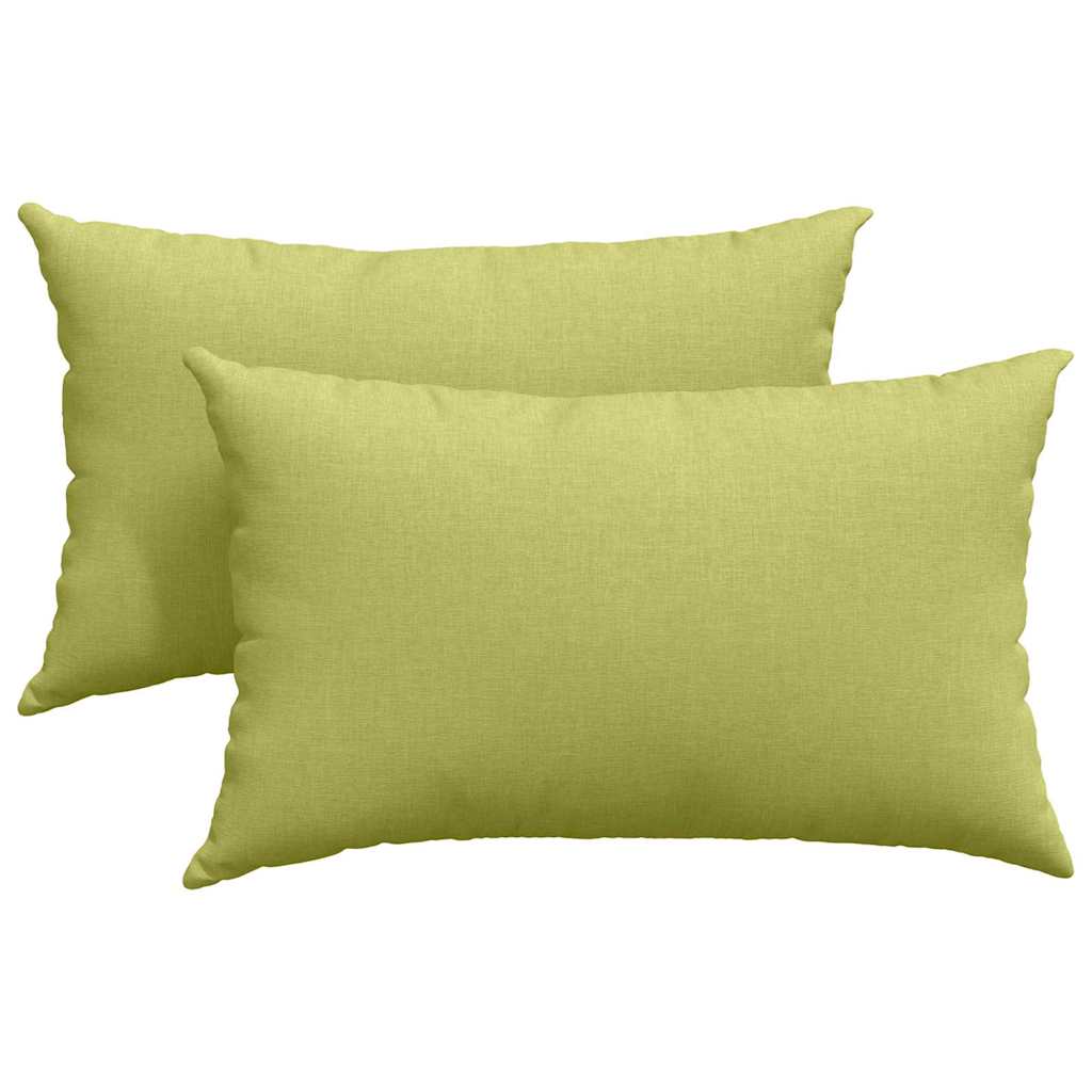 Cushions 2 pcs Light Green 50 x 30 cm Fabric