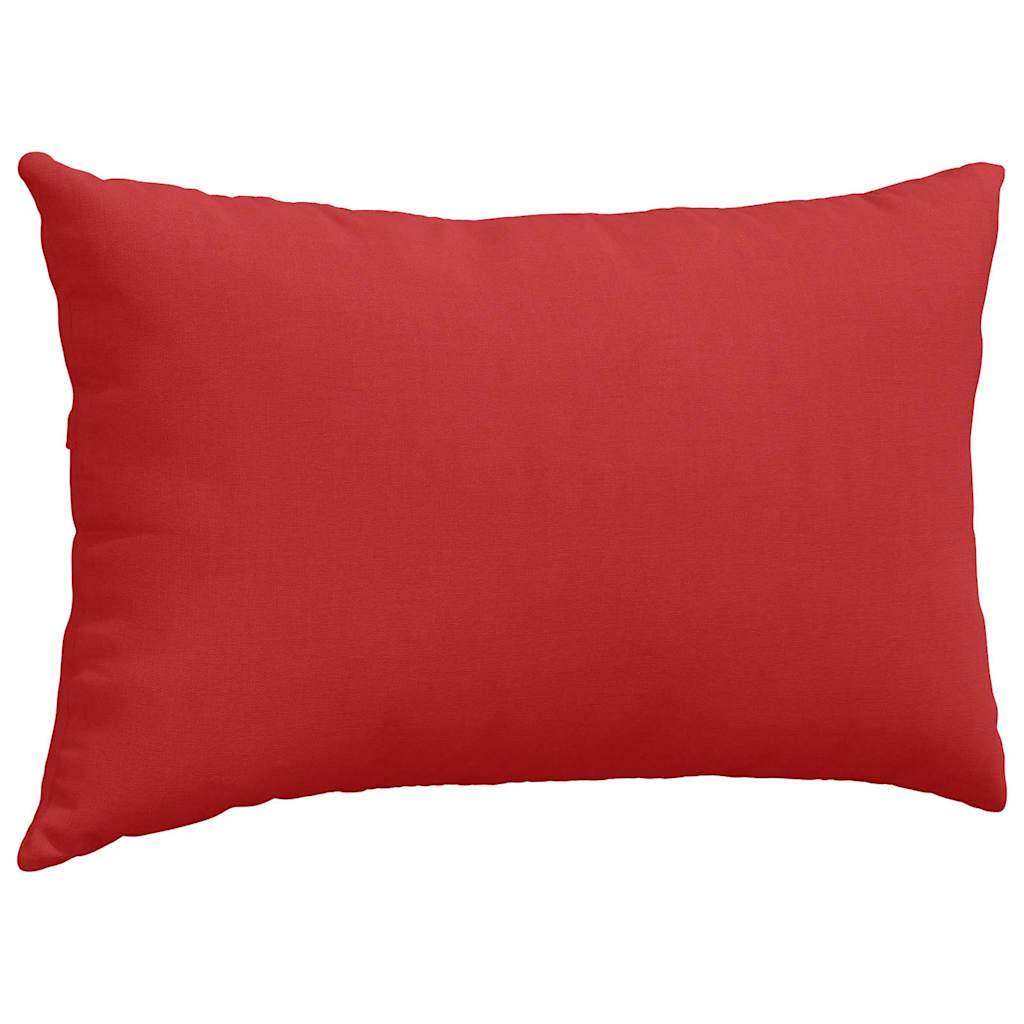 Sofa Cushions 2 pcs Red 50 x 30 cm Fabric