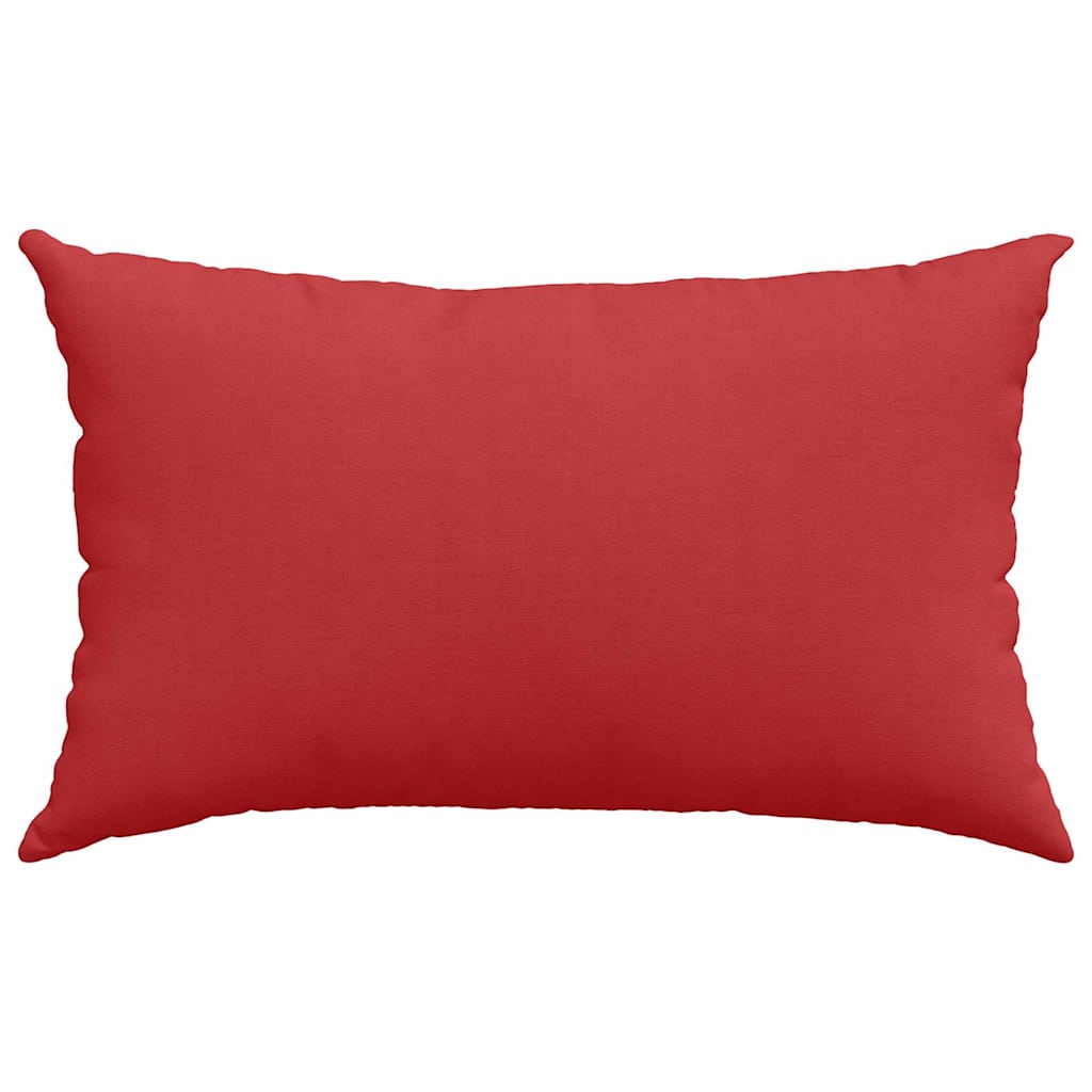 Sofa Cushions 2 pcs Red 50 x 30 cm Fabric