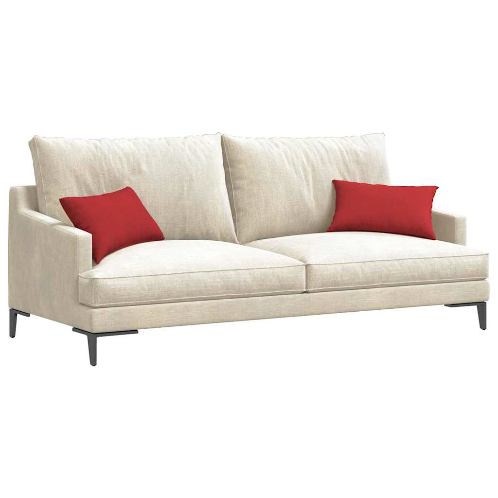 Sofa Cushions 2 pcs Red 50 x 30 cm Fabric