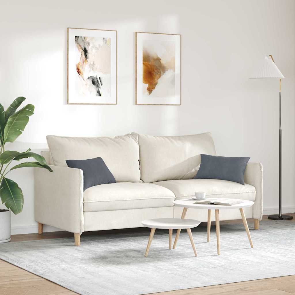 Coussins de canapé 2 pièces Gris foncé 50 x 30 cm Tissu côtelé