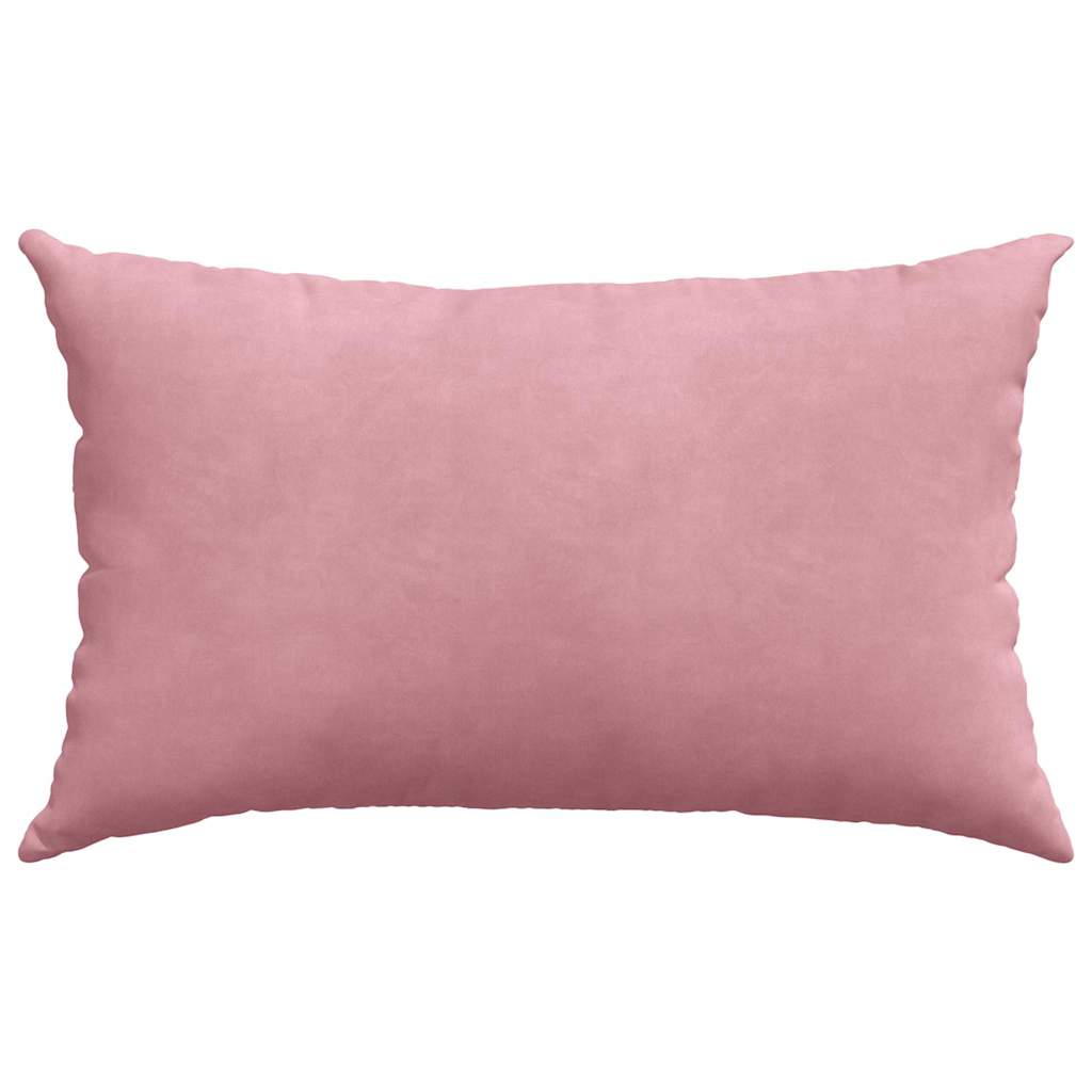 Coussins de canapé 2 pièces Rose 50 x 30 cm Tissu côtelé