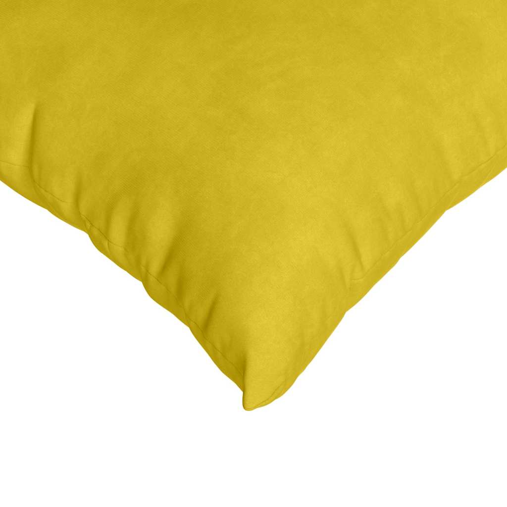 Coussins de canapé 2 pièces jaunes 50 x 30 cm en velours côtelé