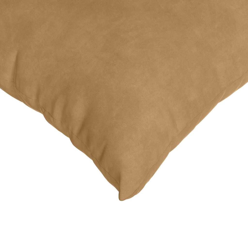 Coussins de canapé 2 pièces marron 50 x 30 cm velours côtelé