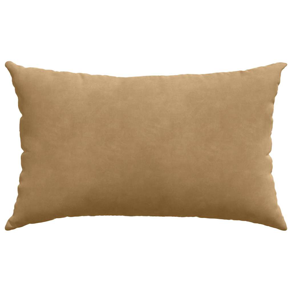 Coussins de canapé 2 pièces marron 50 x 30 cm velours côtelé