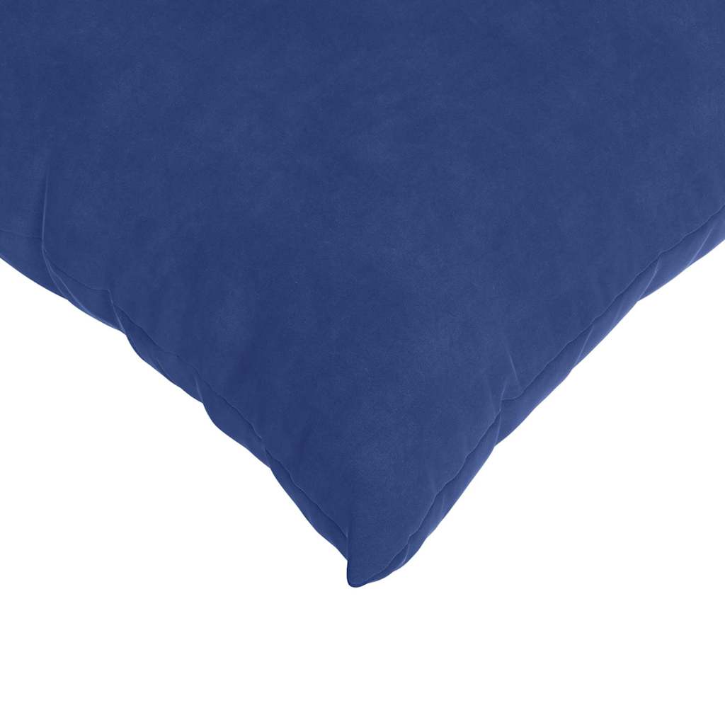Coussins de canapé 2 pièces bleu police 50 x 30 cm velours côtelé