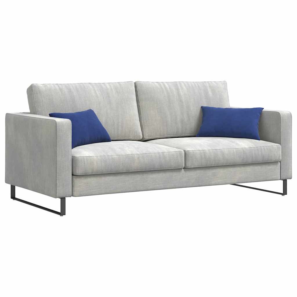 Coussins de canapé 2 pièces bleu police 50 x 30 cm velours côtelé