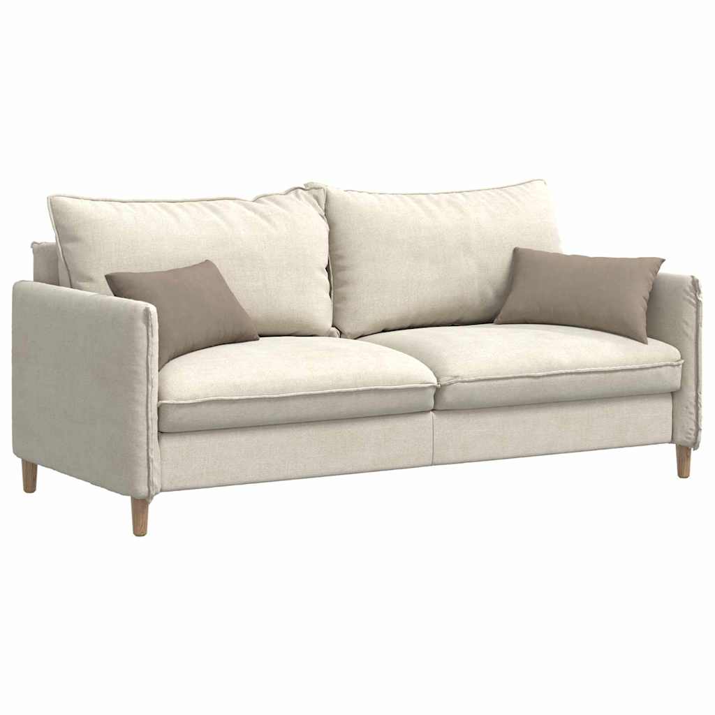 Sofa cushions 2 pieces Taupe 50 x 30 cm Fabric