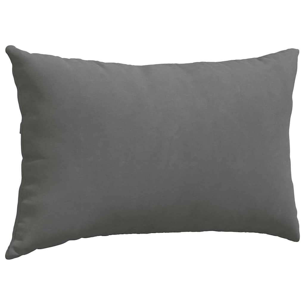 Coussins de canapé 2 pièces Gris foncé 50 x 30 cm Tissu