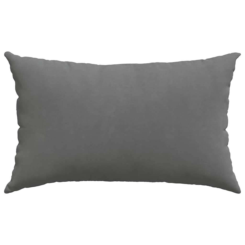 Coussins de canapé 2 pièces Gris foncé 50 x 30 cm Tissu