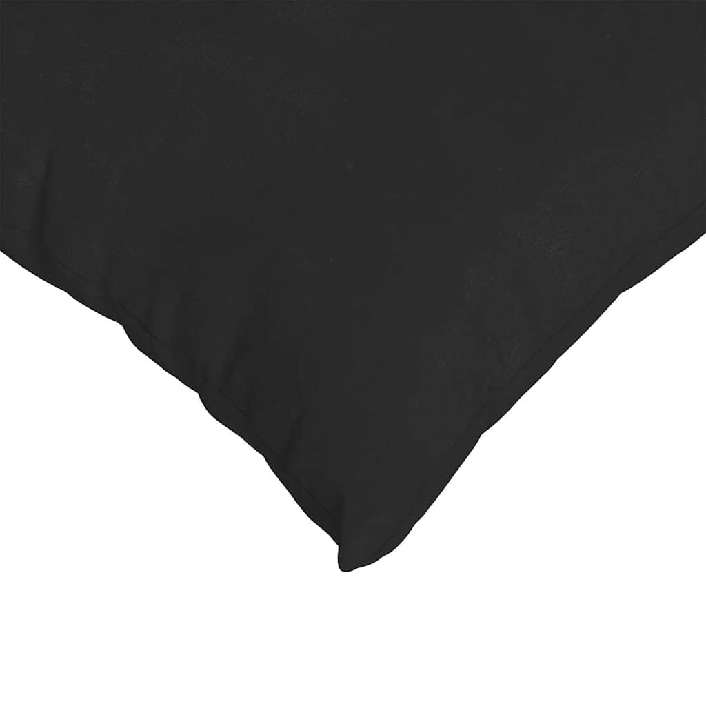 Coussins de canapé 2 pièces noirs 50 x 30 cm en tissu