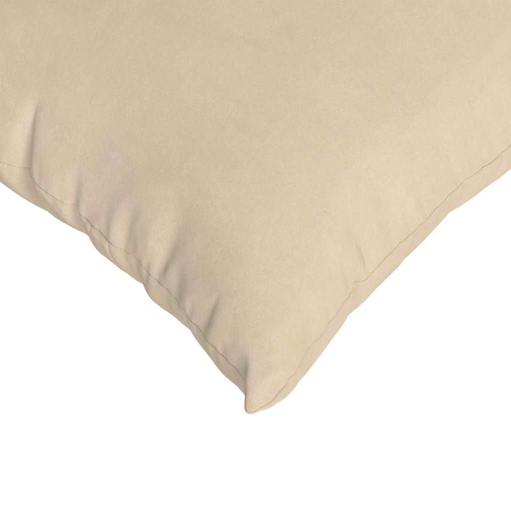 Sofakissen 2 Stück Creme 50 x 30 cm Stoff