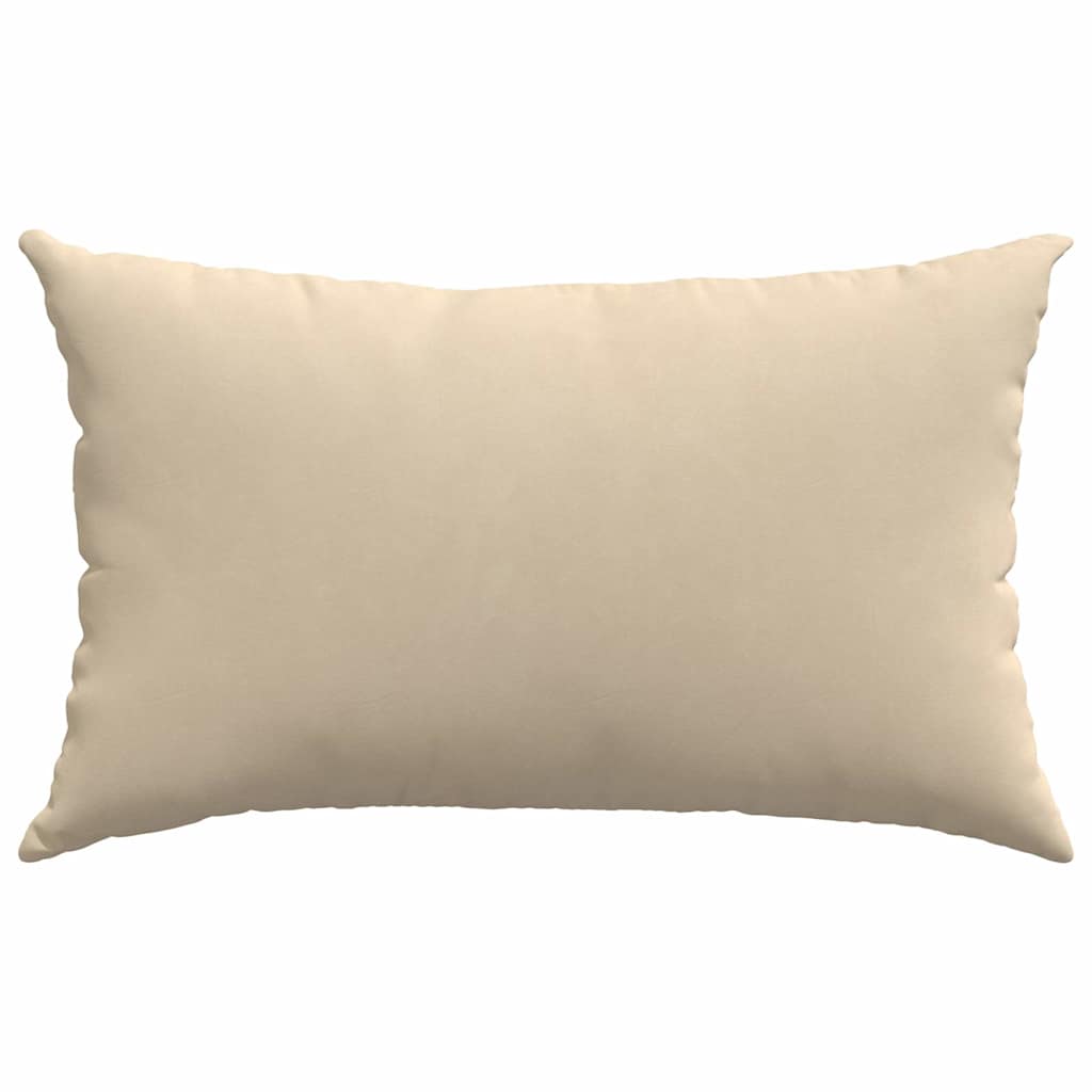 Sofakissen 2 Stück Creme 50 x 30 cm Stoff