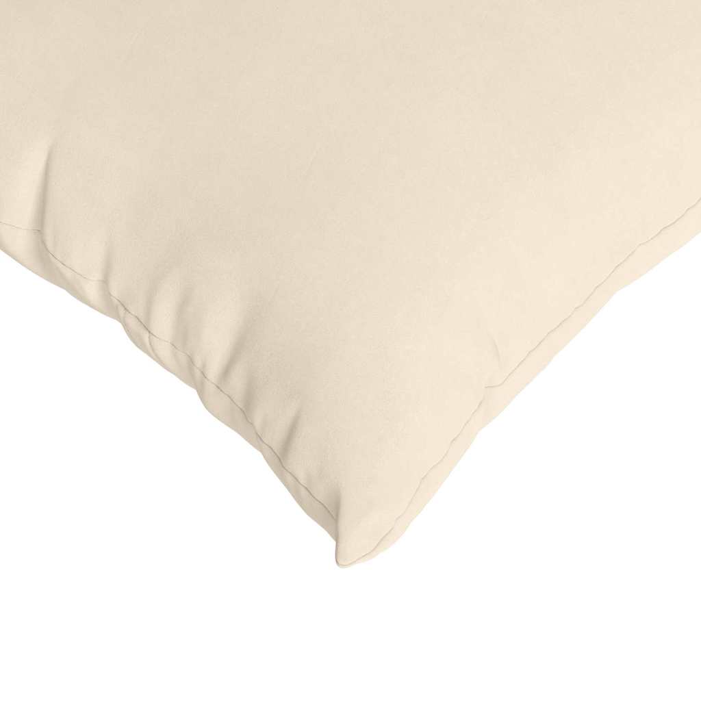Sofa cushions 2 pieces beige 50 x 30 cm fabric