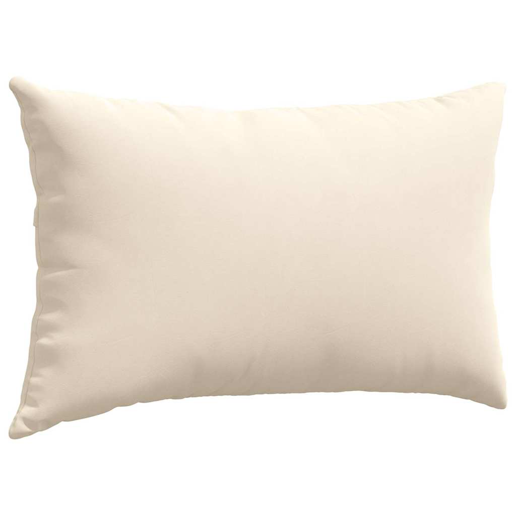 Sofa cushions 2 pieces beige 50 x 30 cm fabric