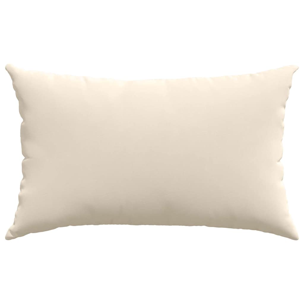 Sofa cushions 2 pieces beige 50 x 30 cm fabric