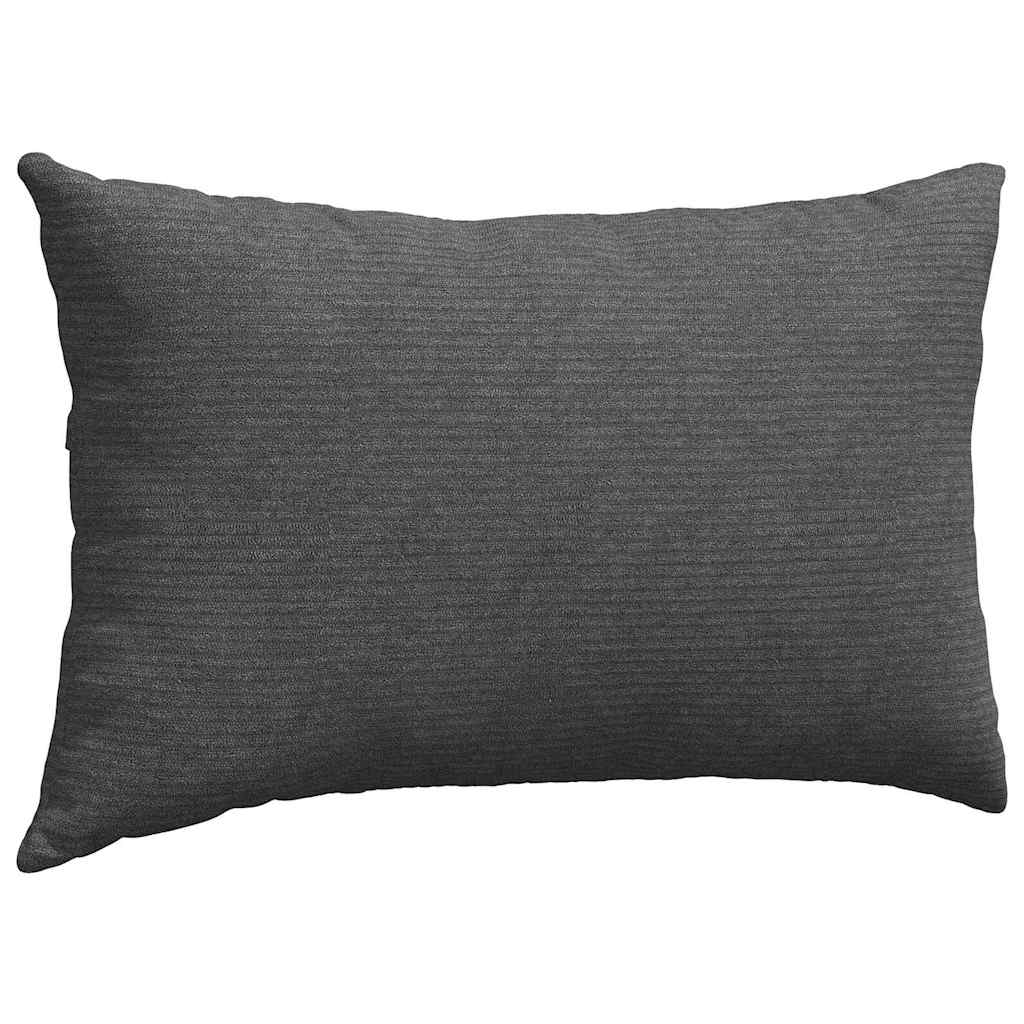 Coussins de canapé 2 pièces gris foncé 50 x 30 cm velours côtelé