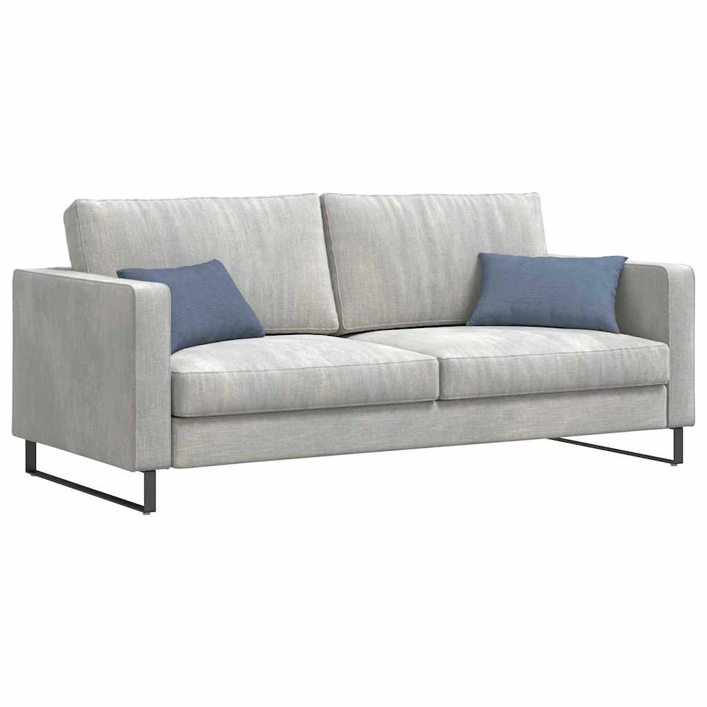 Coussins de canapé 2 pièces bleu 50 x 30 cm velours côtelé