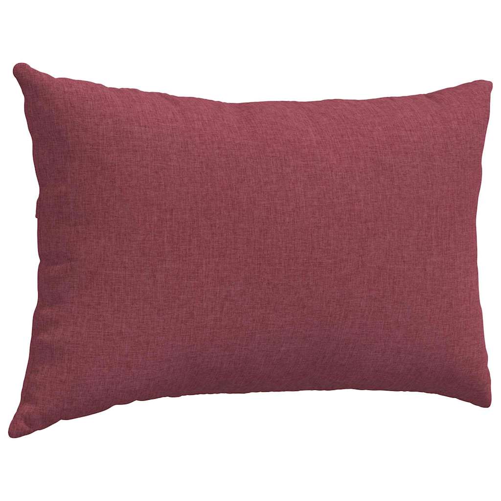 Coussins de canapé 2 pcs Rouge Vin 60 x 40 cm Tissu