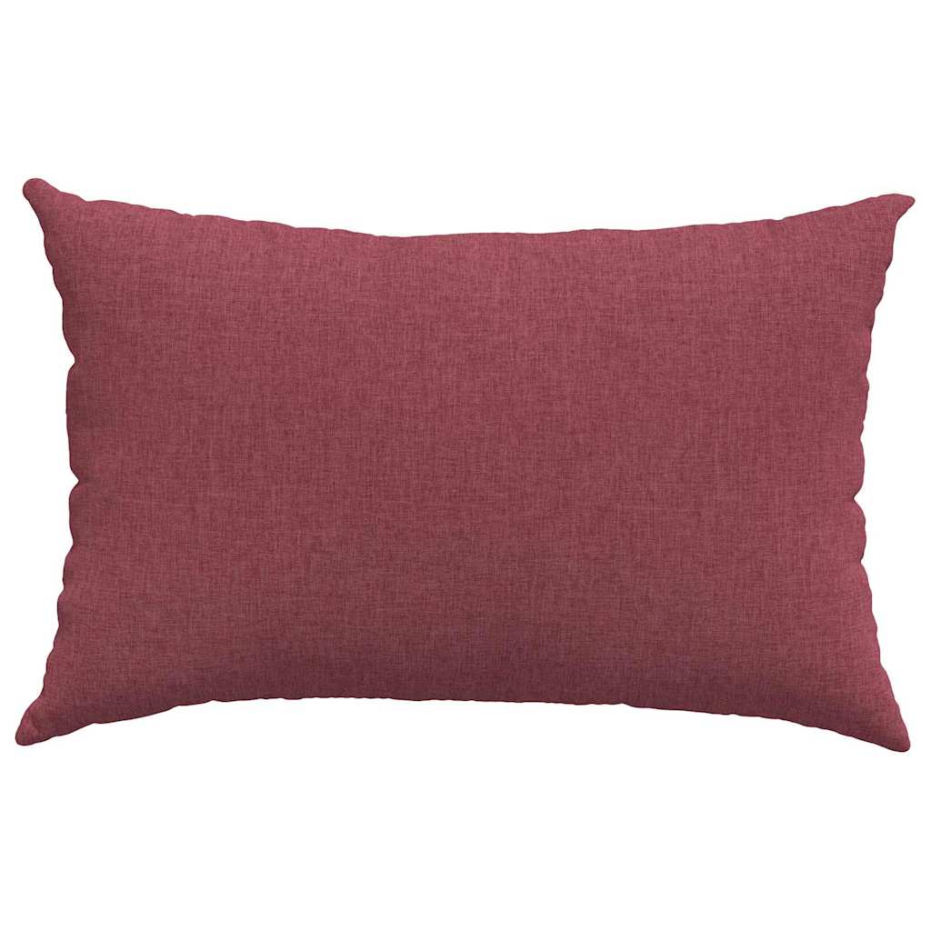 Coussins de canapé 2 pcs Rouge Vin 60 x 40 cm Tissu