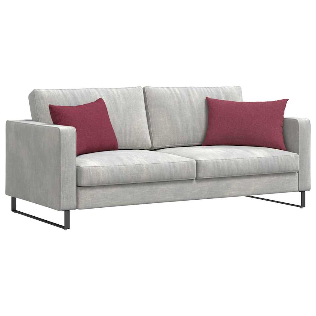 Coussins de canapé 2 pcs Rouge Vin 60 x 40 cm Tissu