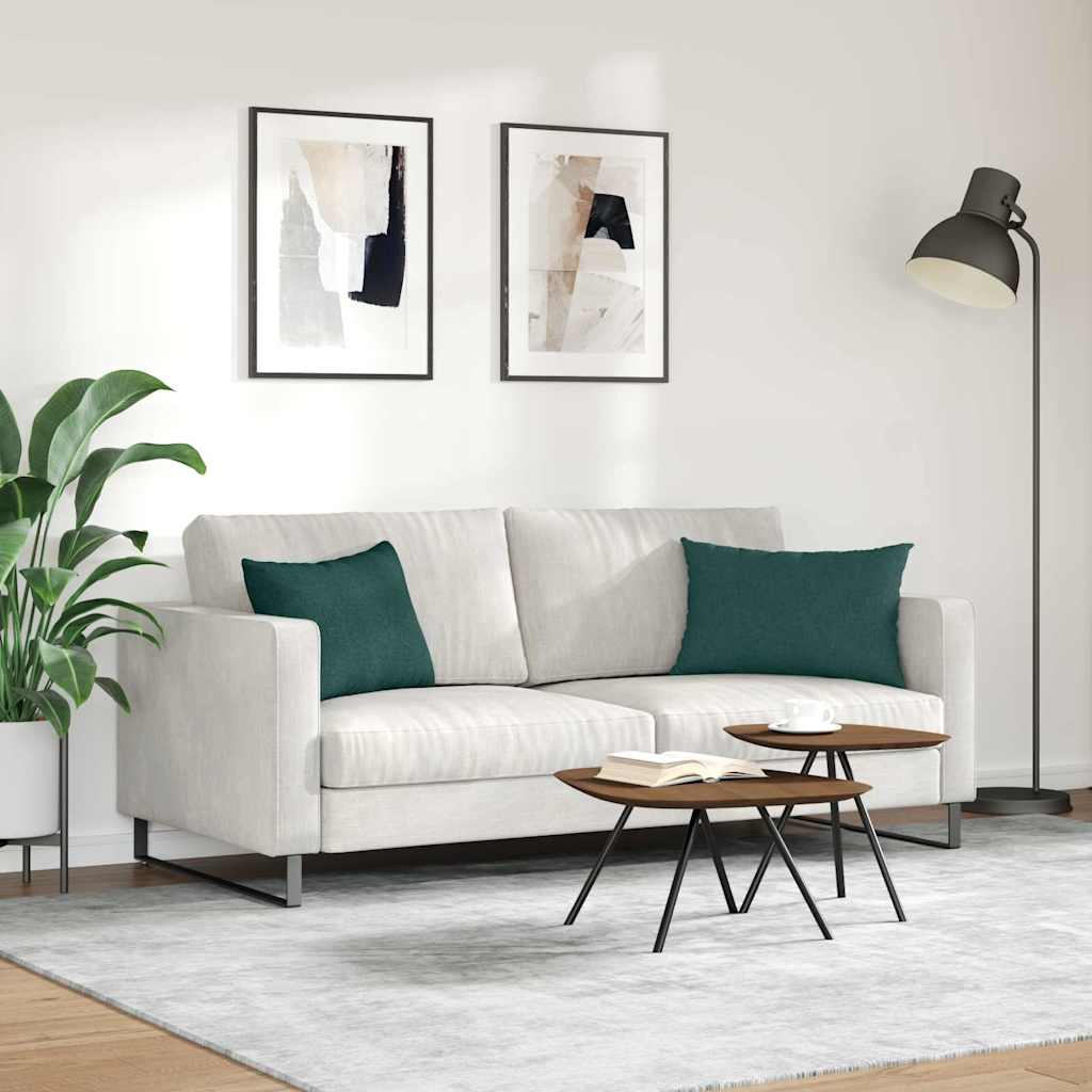 Coussins de canapé 2 pcs Vert foncé 60 x 40 cm Tissu