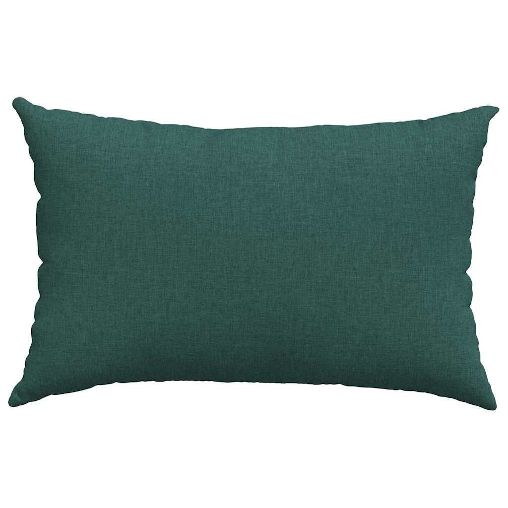 Coussins de canapé 2 pcs Vert foncé 60 x 40 cm Tissu