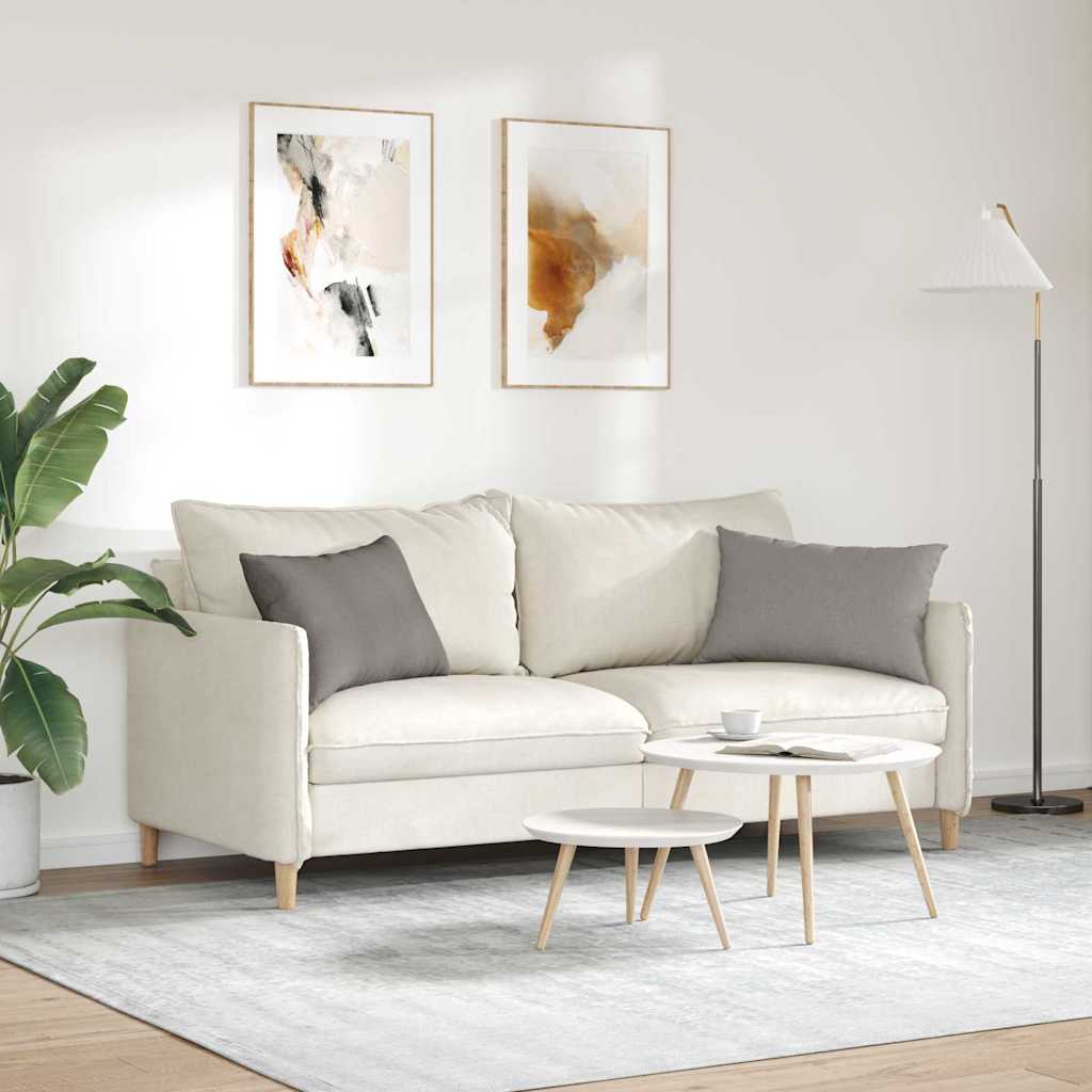 Coussins de canapé 2 pcs Taupe 60 x 40 cm Tissu