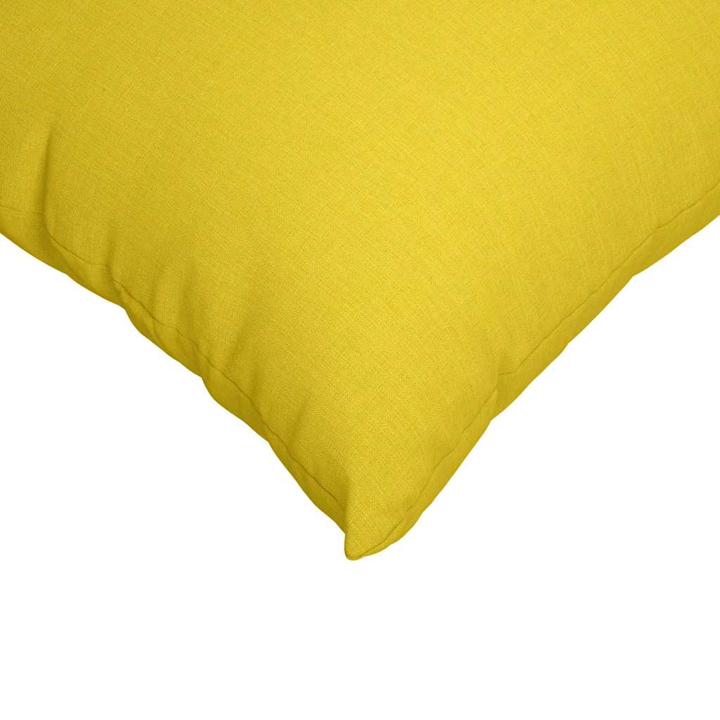 Sofa cushions 2 pcs Light Yellow 60 x 40 cm Fabric