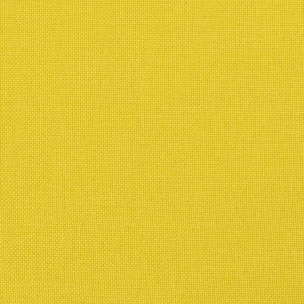 Sofa cushions 2 pcs Light Yellow 60 x 40 cm Fabric