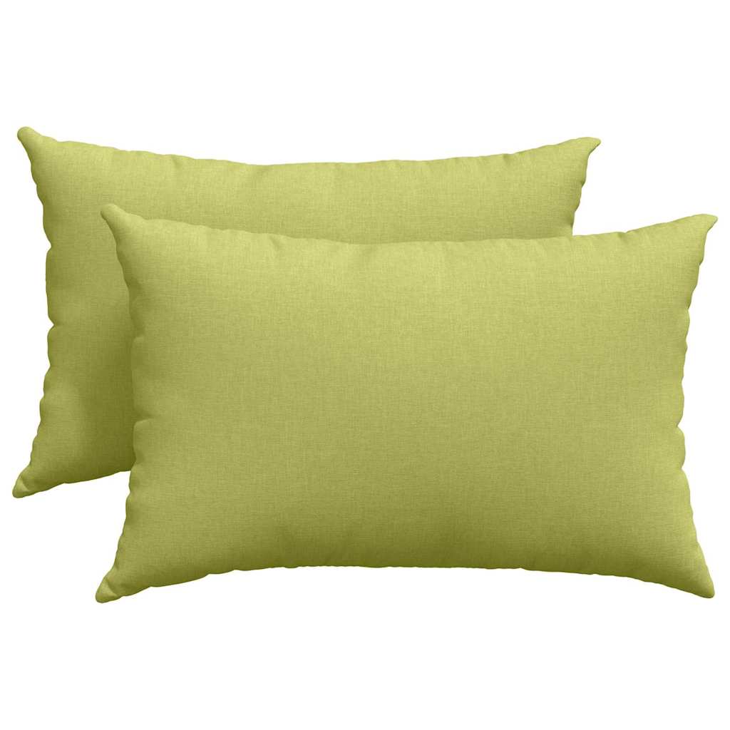 Sofa cushions 2 pcs Light green 60 x 40 cm Fabric