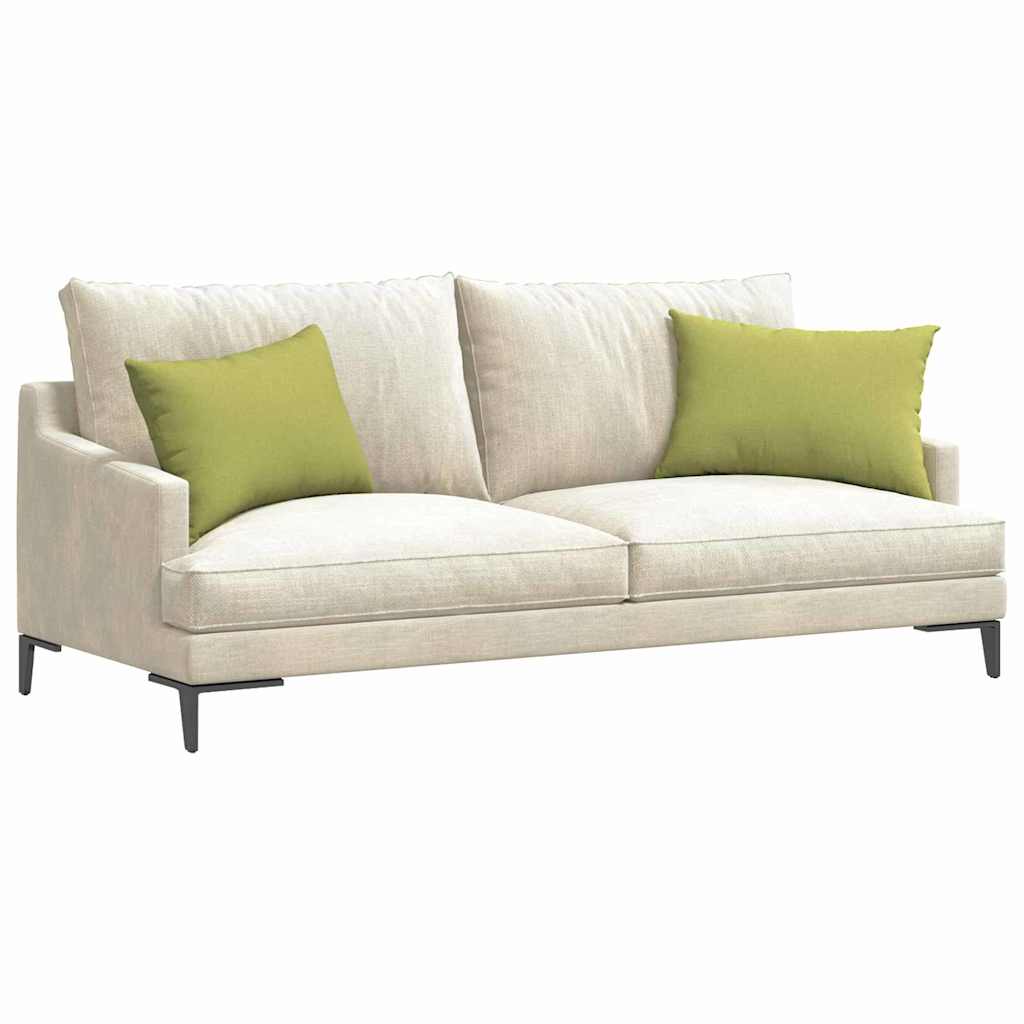 Sofa cushions 2 pcs Light green 60 x 40 cm Fabric