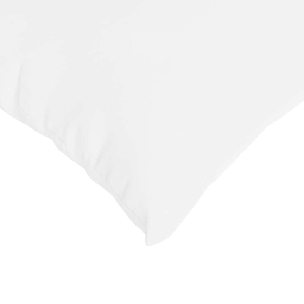 Sofa Cushions 2 pcs White 60 x 40 cm Fabric