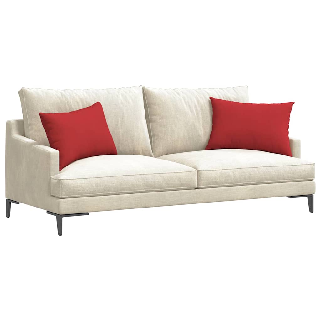 Sofa cushions 2 pcs Red 60 x 40 cm Fabric